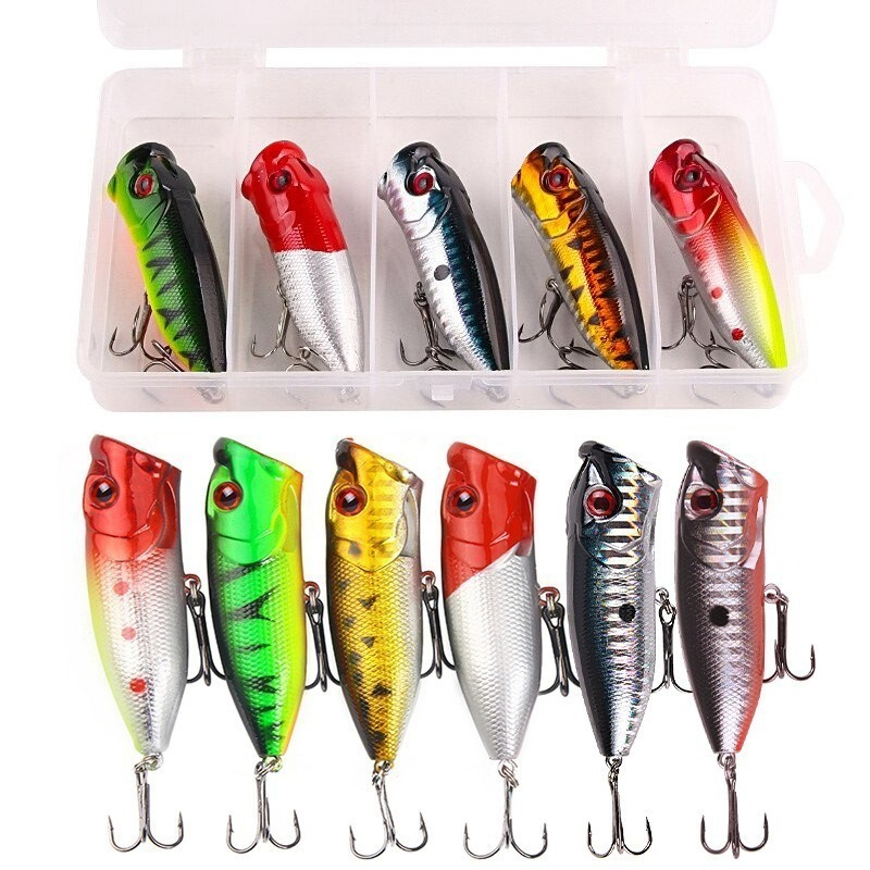 Fishing Lure Jerkbait - 6pcs 6colors（opp bag）/5pcs 5color（with box） 6.5cm/10g