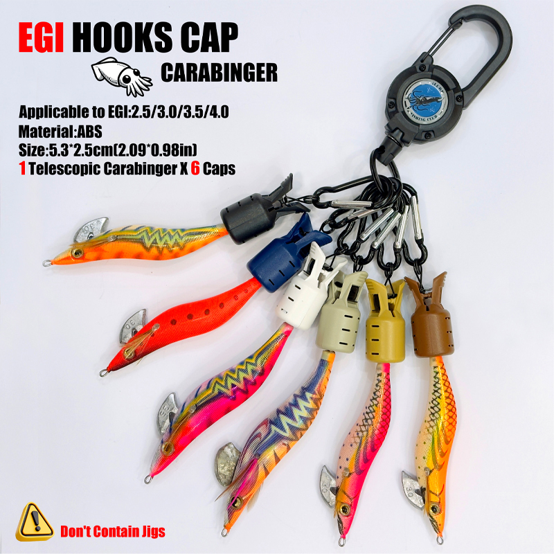 Squid Jig Hook Caps and Carabi - огляд і ціна Fishing Lure Jig
