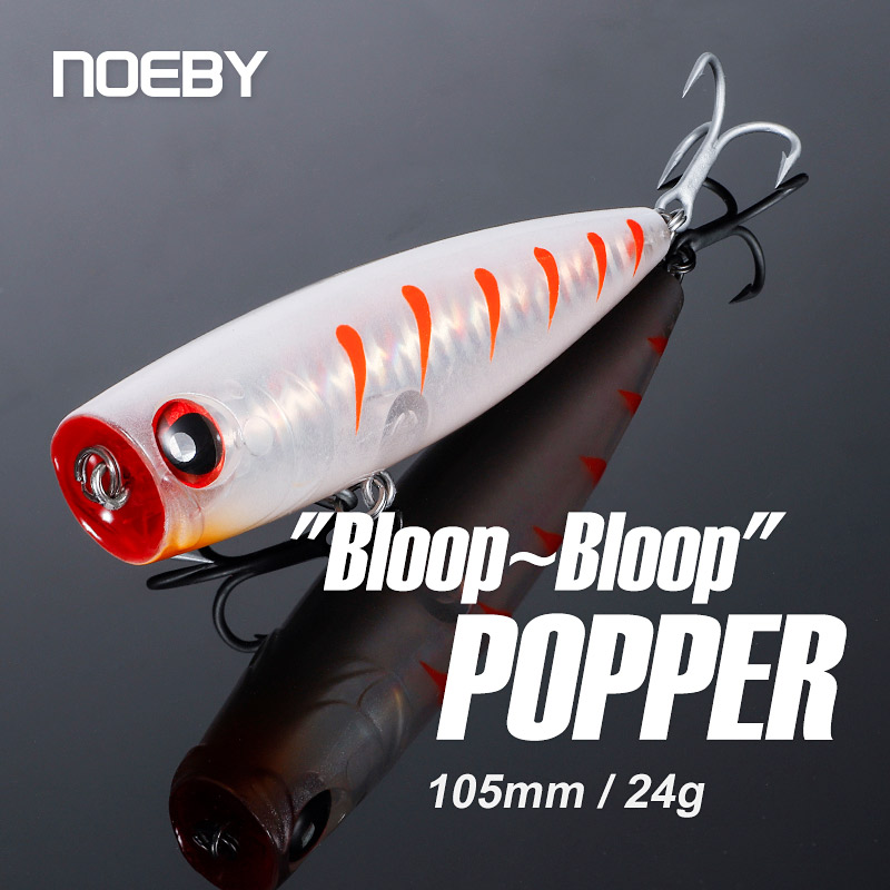 Noeby 105mm 24g Topwater Poppe - огляд і ціна Fishing Lure Popper